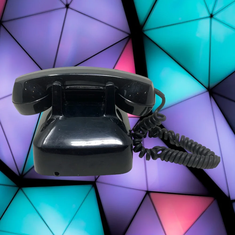 Vintage GTE Automatic Electric Rotary Black Desk Phone 80E Display/Parts/Prop
